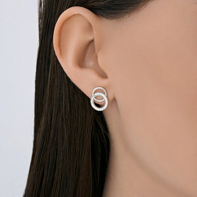 Серьги SOKOLOV - Серебро 925, Фианит (арт. 94027327)