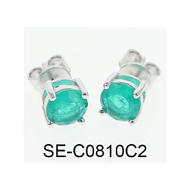 Серьги Фиделис - Серебро 925, Фианит (арт. SE-C0810C-gr1)