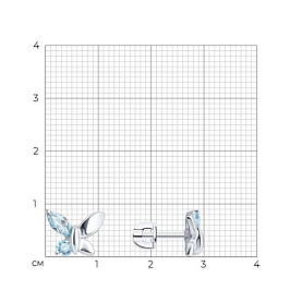 Серьги SOKOLOV - Серебро 925, Топаз (арт. 92022931)