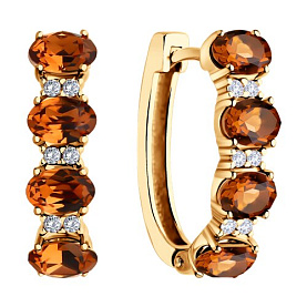 Серьги SOKOLOV - Серебро 925, Swarovski , Фианит (арт. 93022420)