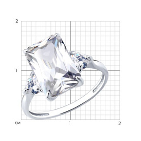 Кольцо SOKOLOV - Серебро 925, Фианит (арт. 94014702)