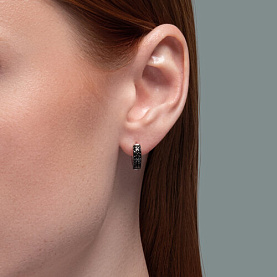 Серьги SOKOLOV - Серебро 925, Фианит (арт. 94026280-91)