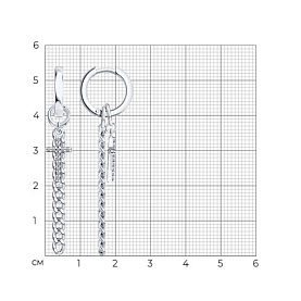 Серьги SOKOLOV - Серебро 925, Фианит (арт. 94027713)