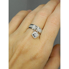 Кольцо Галатея - Серебро 925, Фианит (арт. 2920.1)