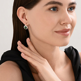 Серьги SOKOLOV - Серебро 925, Фианит (арт. 93022462)