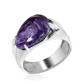 Кольцо KRASNOE - Серебро 925, Чароит (арт. 1340462367)