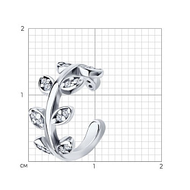 Серьга SOKOLOV - Серебро 925, Фианит (арт. 94170366)