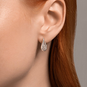 Серьги SOKOLOV - Серебро 925, Фианит (арт. 94026611)