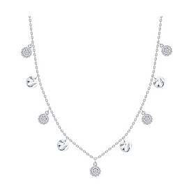 Колье SOKOLOV - Серебро 925, Фианит (арт. 94071246)