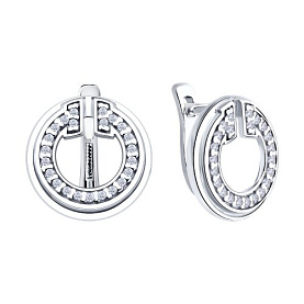 Серьги Diamant - Серебро 925, Фианит (арт. 94-120-02271-1)