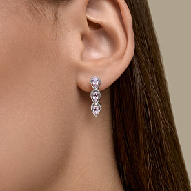 Серьги SOKOLOV - Серебро 925, Аметист (арт. 92025387)