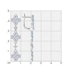 Серьги SOKOLOV - Серебро 925, Фианит (арт. 94027033)