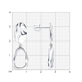 Серьги Diamant - Серебро 925 (арт. 94-122-00112-1)