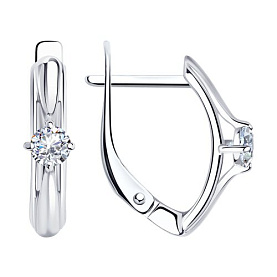 Серьги Diamant - Серебро 925, Фианит (арт. 94-120-01381-1)