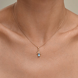 Подвеска SOKOLOV - Золото 585, Топаз (арт. 733080)