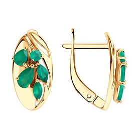 Серьги SOKOLOV - Золото 375, Агат (арт. 37727583)