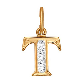 Подвеска SOKOLOV - Золото 585, Фианит (арт. 031102)