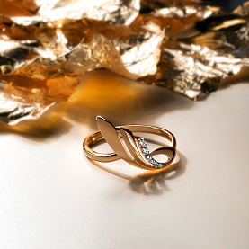 Кольцо ЮФ Династия - Золото 375, Фианит (арт. 012661-5102)