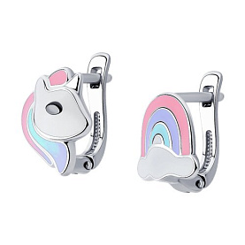 Серьги SOKOLOV - Серебро 925, Эмаль (арт. 94025751)