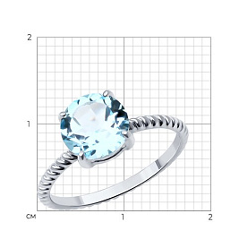 Кольцо SOKOLOV - Серебро 925, Топаз (арт. 92014473)