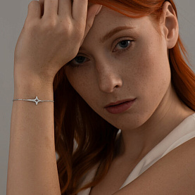 Браслет SOKOLOV - Серебро 925, Фианит (арт. 94050816)