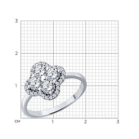 Кольцо SOKOLOV - Серебро 925, Фианит (арт. 94014133-91)