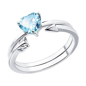 Кольцо SOKOLOV - Серебро 925, Фианит (арт. 94013723)