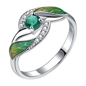 Кольцо Talant - Серебро 925, Фианит, Эмаль (арт. 20-79-0003-17200)