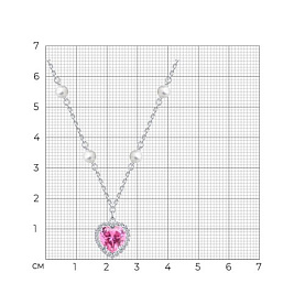 Колье SOKOLOV - Серебро 925, Жемчуг имитация, Фианит (арт. 94071227)