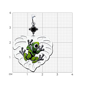 Подвеска Diamant - Серебро 925, Фианит, Эмаль (арт. 94-130-01860-1)