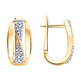 Серьги SOKOLOV - Серебро 925, Фианит (арт. 93022554)