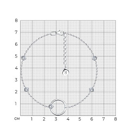 Браслет SOKOLOV - Серебро 925, Фианит (арт. 94050974)