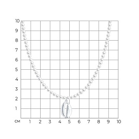 Колье SOKOLOV - Серебро 925, Жемчуг имитация (арт. 94071321)