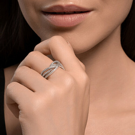 Кольцо SOKOLOV - Серебро 925, Фианит (арт. 94014163)