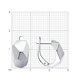 Серьги Diamant - Серебро 925 (арт. 94-120-02020-1)