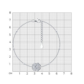 Браслет SOKOLOV - Серебро 925, Фианит (арт. 94051065-91)