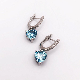 Серьги Фиделис - Серебро 925, Фианит (арт. SE-B2083C3)