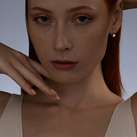 Серьги SOKOLOV - Серебро 925, Фианит (арт. 93022388)