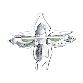 Брошь SOKOLOV - Серебро 925, Фианит, Эмаль (арт. 94040322)