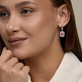 Серьги SOKOLOV - Серебро 925, Фианит (арт. 94027593)