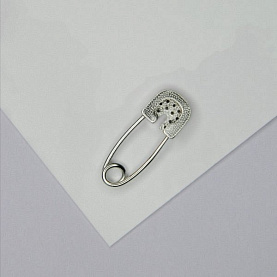 Булавка Галатея - Серебро 925, Фианит (арт. 9014.1)