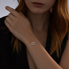 Браслет SOKOLOV - Серебро 925, Фианит (арт. 94051017)