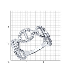 Кольцо SOKOLOV - Серебро 925, Фианит (арт. 94013774)