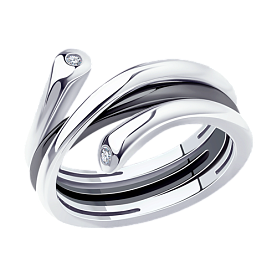 Кольцо SOKOLOV - Серебро 925, Фианит (арт. 94013462)