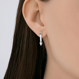 Серьги SOKOLOV - Серебро 925, Фианит (арт. 94027303)