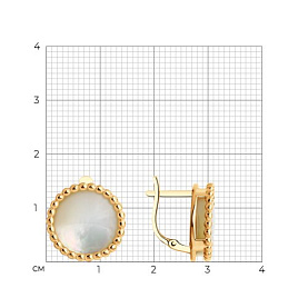 Серьги Diamant - Серебро 925, Перламутр (арт. 93-320-01603-1)