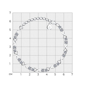 Браслет SOKOLOV - Серебро 925, Фианит (арт. 94051040)