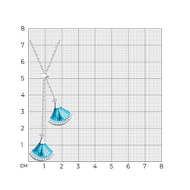 Колье Diamant - Серебро 925, Фианит, Эмаль (арт. 94-170-02298-3)