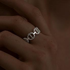 Кольцо SOKOLOV - Серебро 925, Фианит (арт. 94013774)
