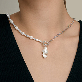 Колье SOKOLOV - Серебро 925, Жемчуг имитация, Жемчуг синтетический (арт. 92070129)